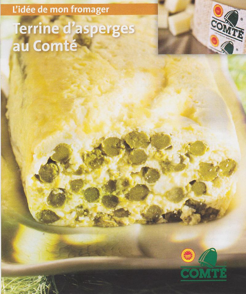 Nos recettes Nos recettes Terrine d'asperges au Comté